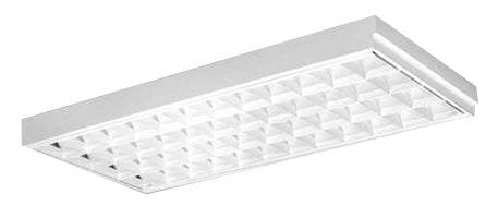 sj lite Recessed T-Bar Mounted - White Louvre Fitting (Metric) - SAC 440 (White Louvre) (T8)