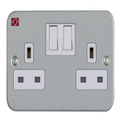 UMS Metal Clad 2G Switch Socket Outlet 2213M