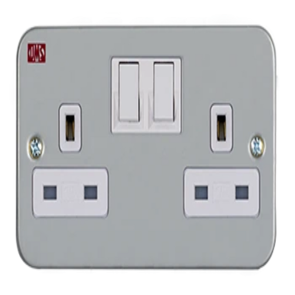 UMS Metal Clad 2G Switch Socket Outlet 2213M