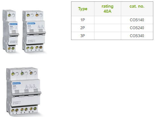 maxguard Change-over-switch