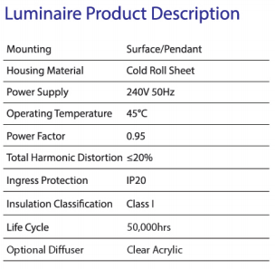 sj lite URANUS LED - SLT Linear Highbay Series