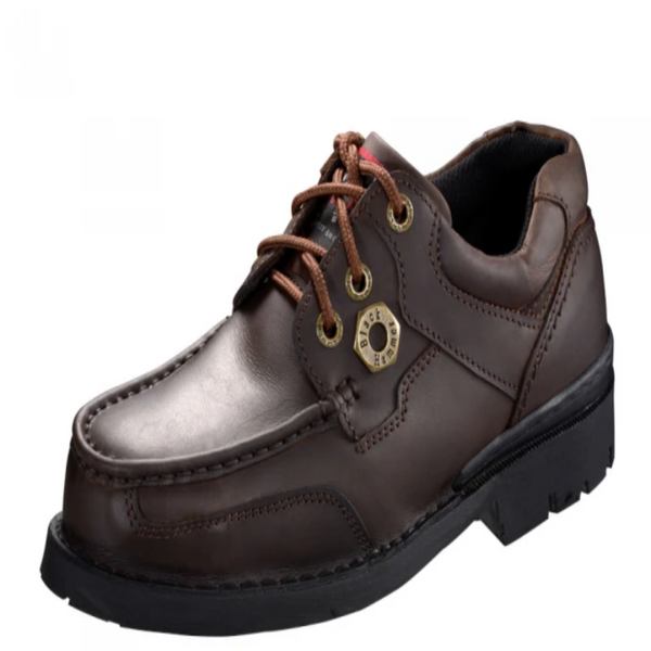 Black Hammer 4000 Series Men Safety Shoes Low Cut Mocassins With Lace Up BH4993