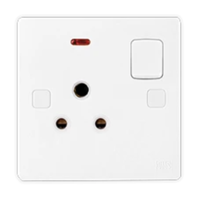 UMS 1G SP SWITCH SOCKET OUTLET NEON 5A 6005N