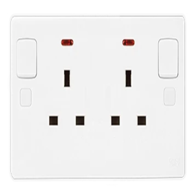 UMS 2G SP SWITCH SOCKET OUTLET NEON 13A 6213N