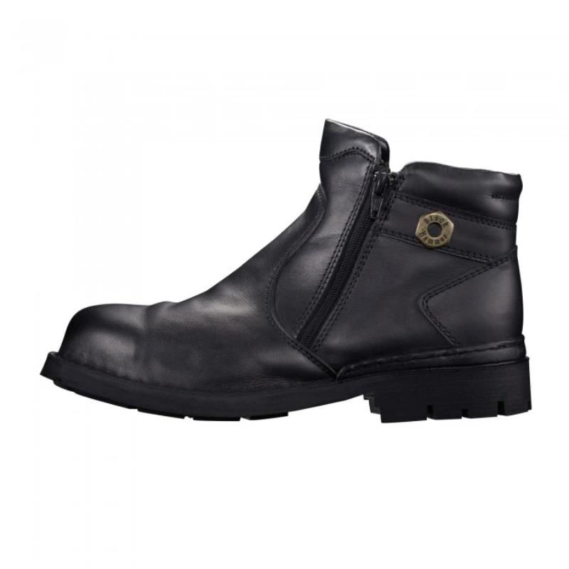 Black Hammer 4000 Series Men Safety Shoes Mid Cut With Zip BH4881