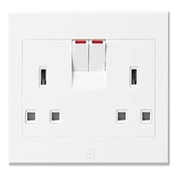 UMS 2G SP SWITCH SOCKET OUTLET NEON 13A 9213N