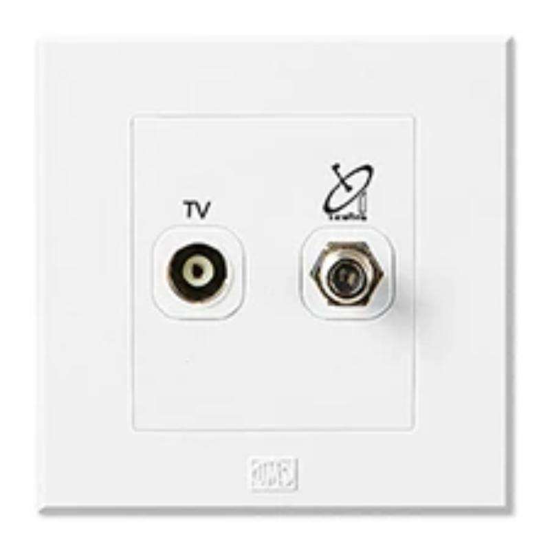 UMS 2G TV+F-TYPE SATELLITE SOCKET 9884