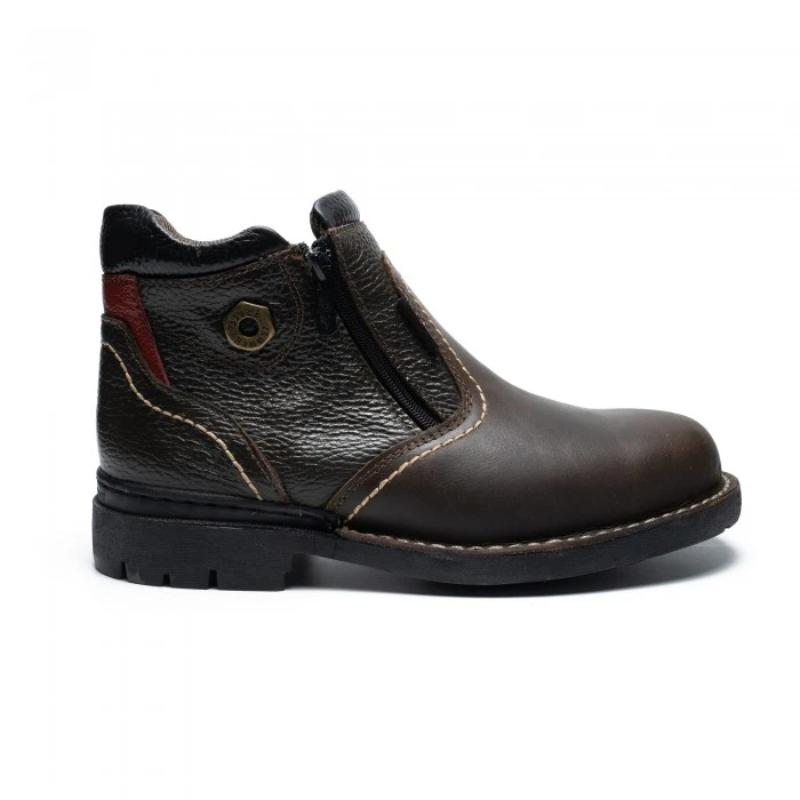 BLACK HAMMER MEN SAFETY MID CUT WITH DOUBLE ZIP BH 4758