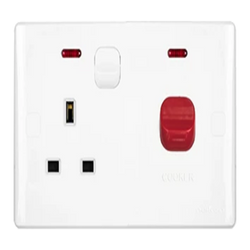 UMS 45A DP SWITCH WITH 13A SWITCHED SOCKET OUTLET NEON N42201