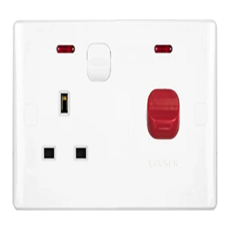 UMS 45A DP SWITCH WITH 13A SWITCHED SOCKET OUTLET NEON N42201