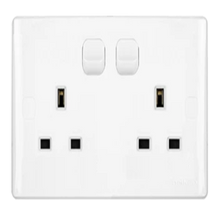 UMS 2G SP SWITCHED SOCKET OUTLET WITH RED ROCKER 13A N52210R