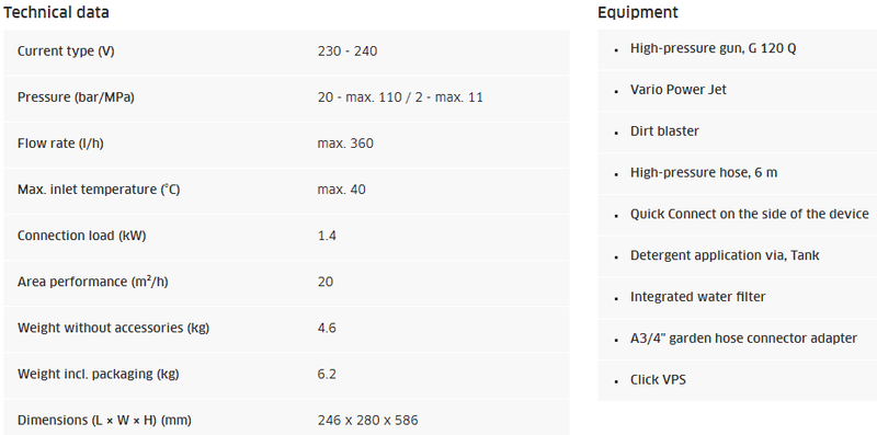 HIGH PRESSURE WASHER K 2 PREMIUM FULL CONTROL