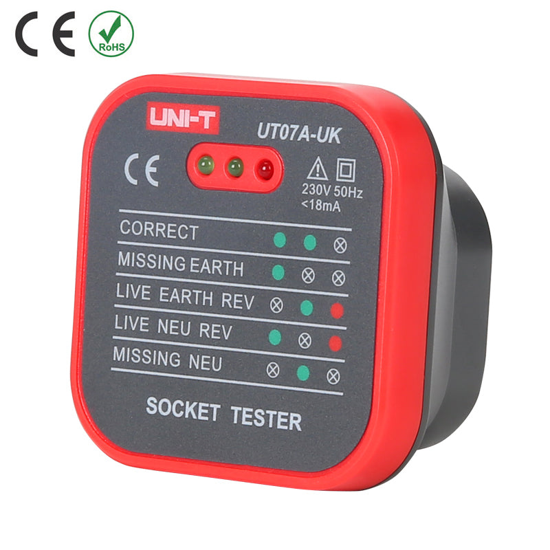 UNI-T UT07A-UK SOCKET TESTER 230V